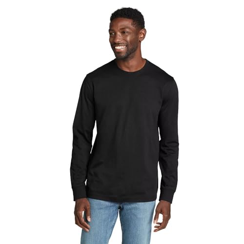 Eddie Bauer Long Sleeve Legend Wash Cotton Classic Tee Black